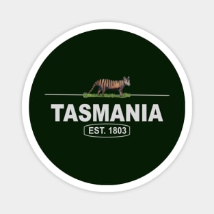 Tasmania, Australia with Tasmanian Tiger Magnet